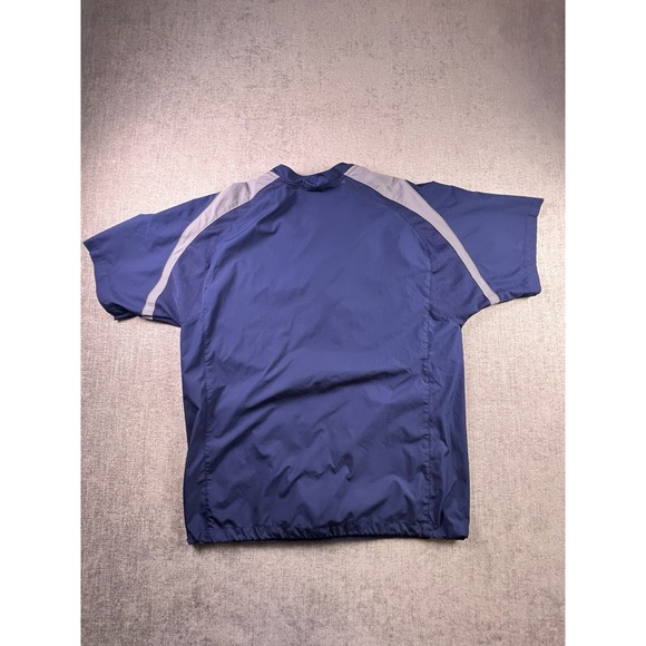 Nike Storm Fit 1/4 Zip Men M Blue Gray Breathable Short Sleeve Golf Baseball - Picture 9 of 11